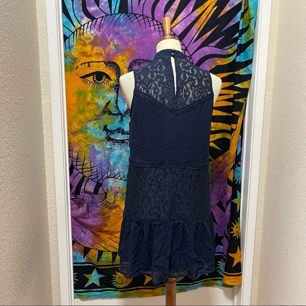 🌈 Lovely blue lace patchwork dress - Picture 6 of 10